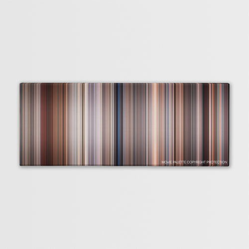 Bull Durham color palette canvas print: thousands of thin vertical stripes of color