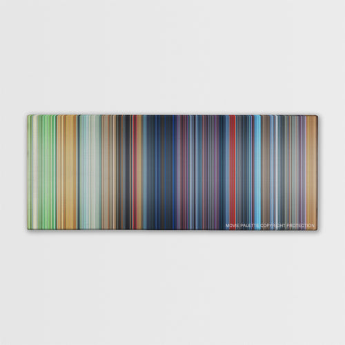 One Hundred and One Dalmatians color palette canvas print: thousands of thin vertical stripes of color