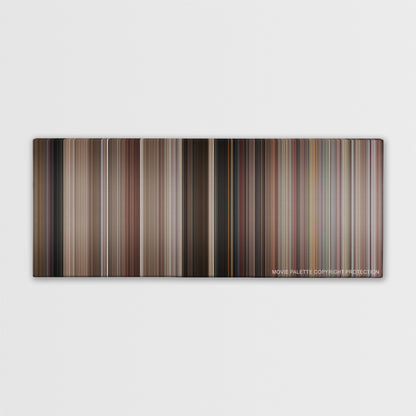 The Naked Gun: From the Files of Police Squad! color palette canvas print: thousands of thin vertical stripes of color