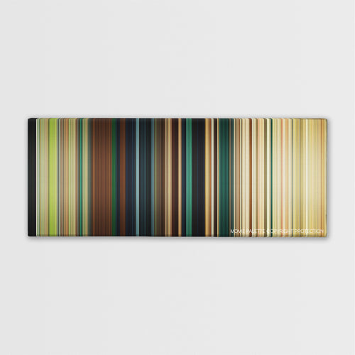 Maleficent: Mistress of Evil color palette canvas print: thousands of thin vertical stripes of color