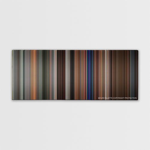 Rush Hour 3 color palette canvas print: thousands of thin vertical stripes of color