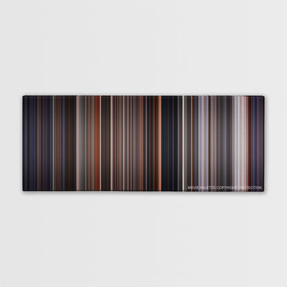 E.T. the Extra-Terrestrial color palette canvas print: thousands of thin vertical stripes of color