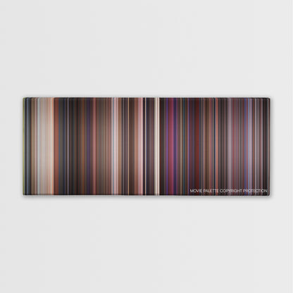 Super Mario Bros. color palette canvas print: thousands of thin vertical stripes of color