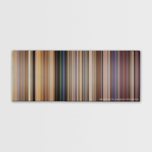 Jay and Silent Bob Strike Back color palette canvas print: thousands of thin vertical stripes of color