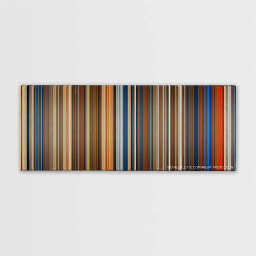 Abraham Lincoln: Vampire Hunter color palette canvas print: thousands of thin vertical stripes of color
