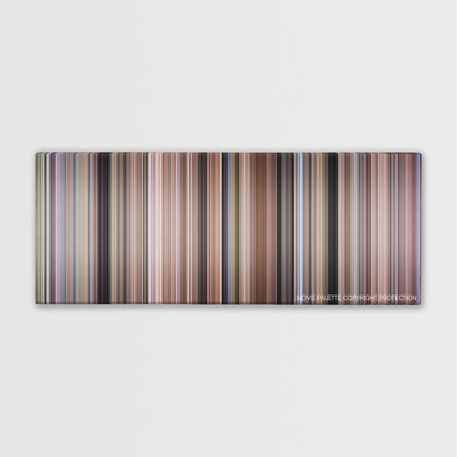 Tommy Boy color palette canvas print: thousands of thin vertical stripes of color