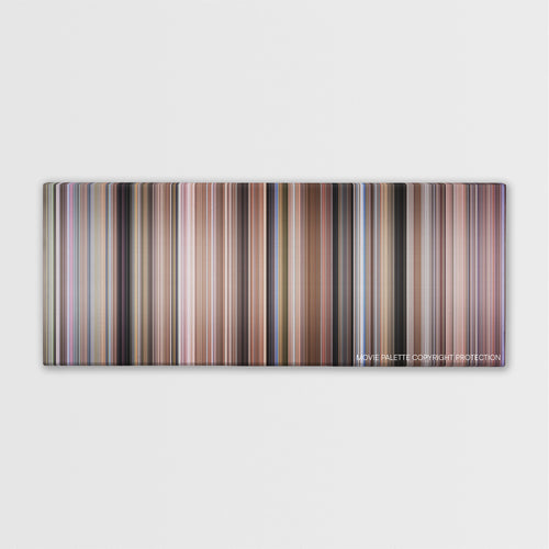 Tommy Boy color palette canvas print: thousands of thin vertical stripes of color