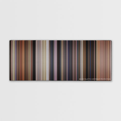 Johnny English color palette canvas print: thousands of thin vertical stripes of color