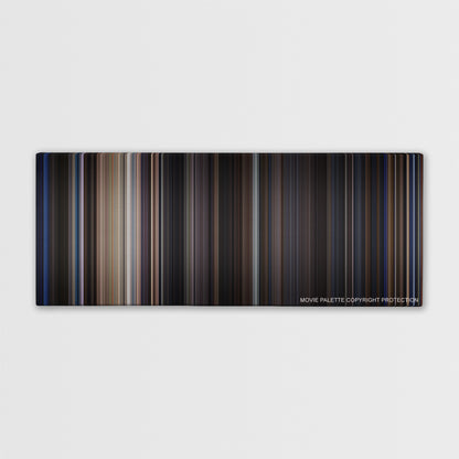 The Punisher color palette canvas print: thousands of thin vertical stripes of color
