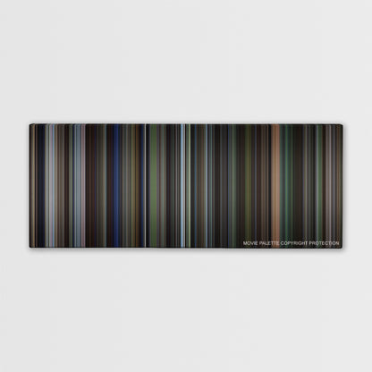 Legends of the Fall color palette canvas print: thousands of thin vertical stripes of color