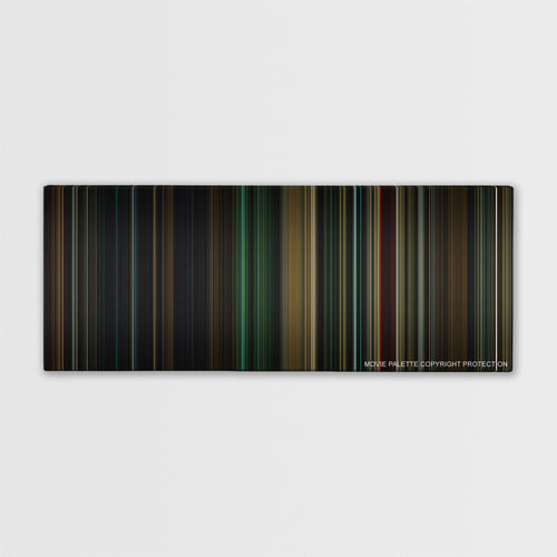Buried color palette canvas print: thousands of thin vertical stripes of color