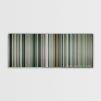 Invictus color palette canvas print: thousands of thin vertical stripes of color