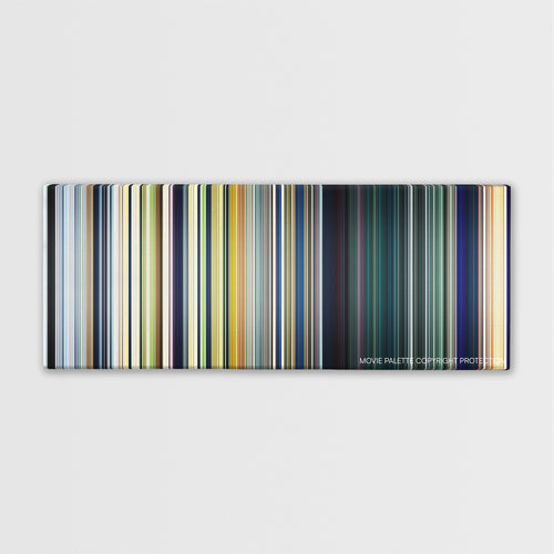 The Little Prince color palette canvas print: thousands of thin vertical stripes of color