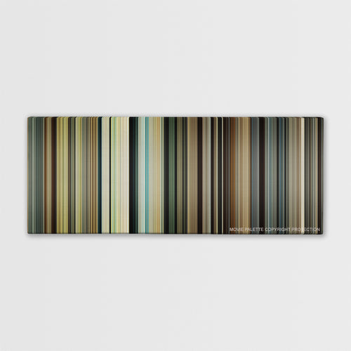 Unbroken color palette canvas print: thousands of thin vertical stripes of color