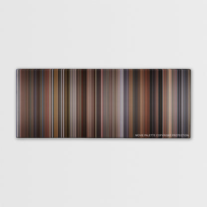 Serendipity color palette canvas print: thousands of thin vertical stripes of color