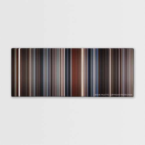 The Usual Suspects color palette canvas print: thousands of thin vertical stripes of color