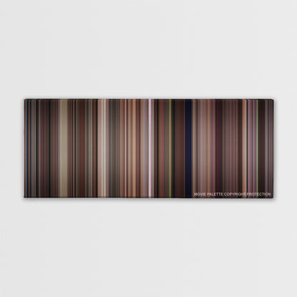 Tootsie color palette canvas print: thousands of thin vertical stripes of color