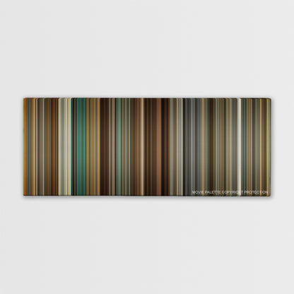The Mechanic color palette canvas print: thousands of thin vertical stripes of color