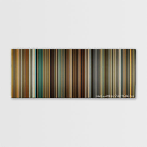 The Mechanic color palette canvas print: thousands of thin vertical stripes of color