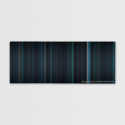 Underworld: Rise of the Lycans color palette canvas print: thousands of thin vertical stripes of color