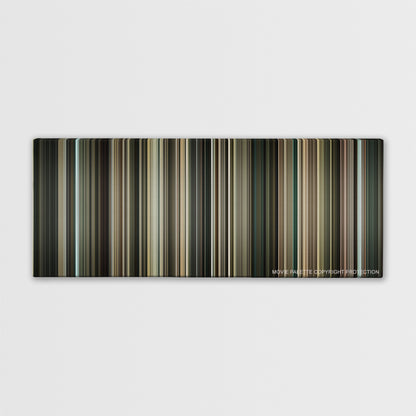 Incendies color palette canvas print: thousands of thin vertical stripes of color