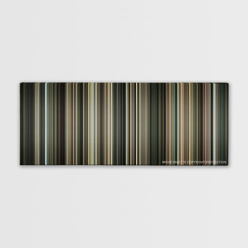 Incendies color palette canvas print: thousands of thin vertical stripes of color
