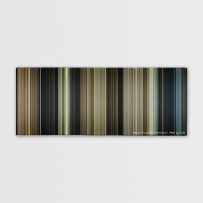 Paul color palette canvas print: thousands of thin vertical stripes of color