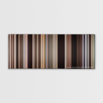 Easy Rider color palette canvas print: thousands of thin vertical stripes of color