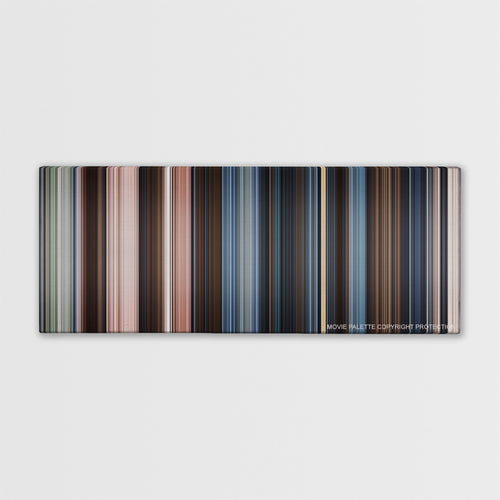 47 Ronin color palette canvas print: thousands of thin vertical stripes of color