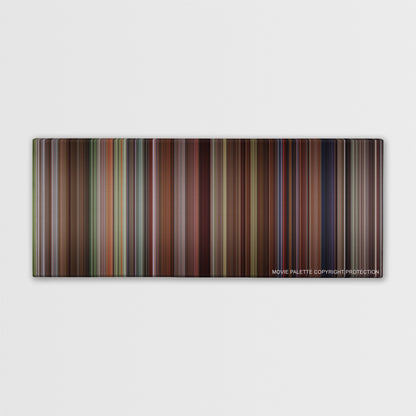 Cruel Intentions color palette canvas print: thousands of thin vertical stripes of color