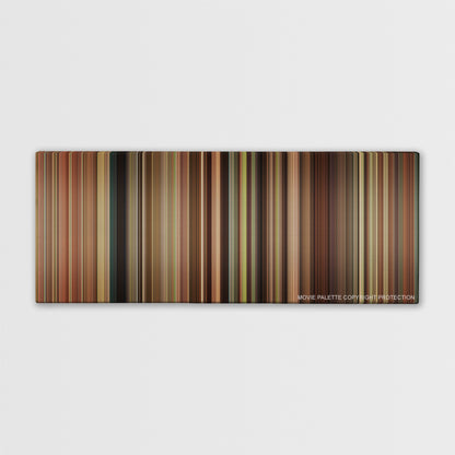 The Help color palette canvas print: thousands of thin vertical stripes of color