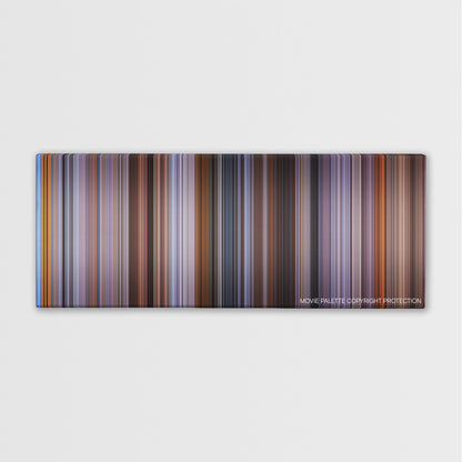 While You Were Sleeping color palette canvas print: thousands of thin vertical stripes of color