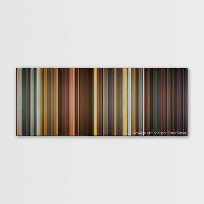 Idiocracy color palette canvas print: thousands of thin vertical stripes of color