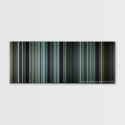 The Orphanage color palette canvas print: thousands of thin vertical stripes of color