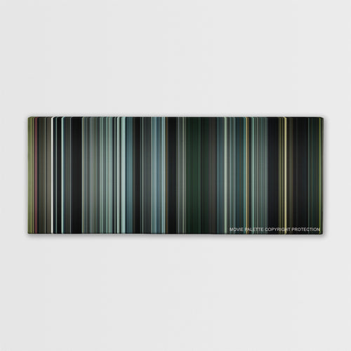 The Orphanage color palette canvas print: thousands of thin vertical stripes of color