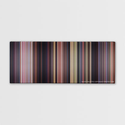 Scooby-Doo color palette canvas print: thousands of thin vertical stripes of color
