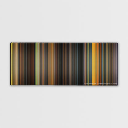 Dune color palette canvas print: thousands of thin vertical stripes of color