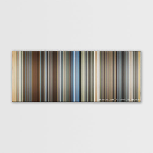 Christopher Robin color palette canvas print: thousands of thin vertical stripes of color