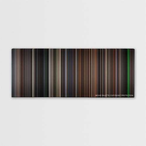 The Silence of the Lambs color palette canvas print: thousands of thin vertical stripes of color