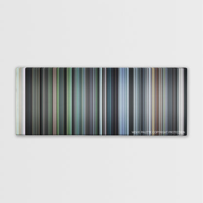 Come and See color palette canvas print: thousands of thin vertical stripes of color