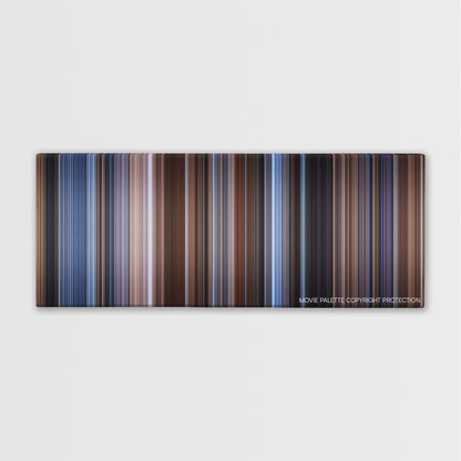 The Saint color palette canvas print: thousands of thin vertical stripes of color