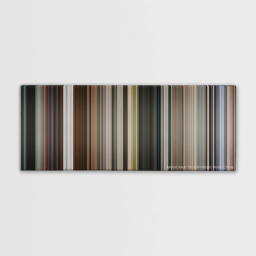 Mission: Impossible - Fallout color palette canvas print: thousands of thin vertical stripes of color