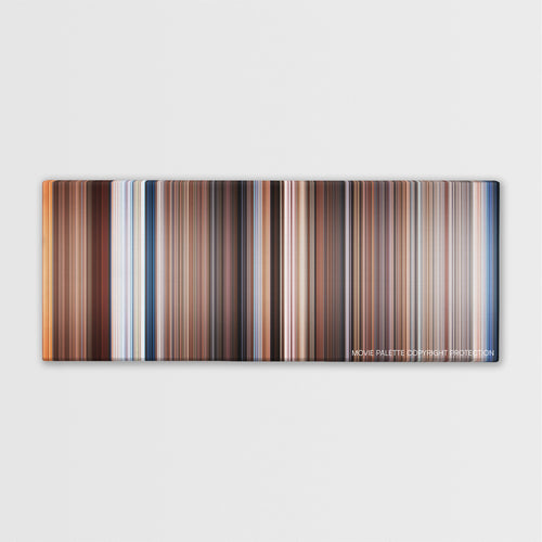 Splash color palette canvas print: thousands of thin vertical stripes of color