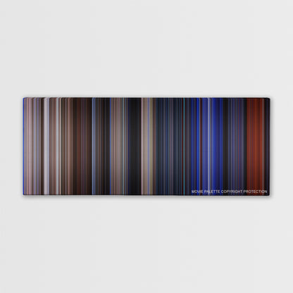 Predator 2 color palette canvas print: thousands of thin vertical stripes of color