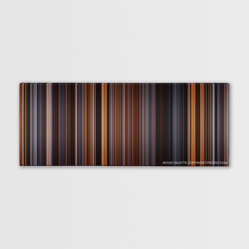The English Patient color palette canvas print: thousands of thin vertical stripes of color