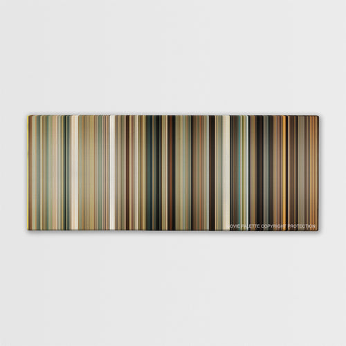 Marley & Me color palette canvas print: thousands of thin vertical stripes of color