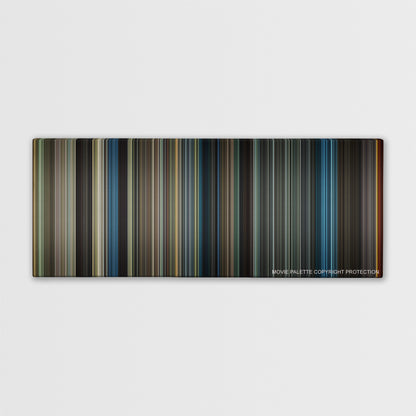 War Horse color palette canvas print: thousands of thin vertical stripes of color