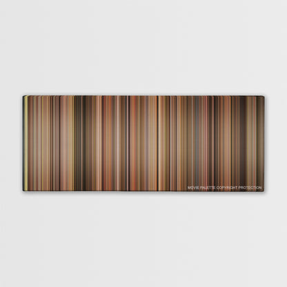 Bridge to Terabithia color palette canvas print: thousands of thin vertical stripes of color