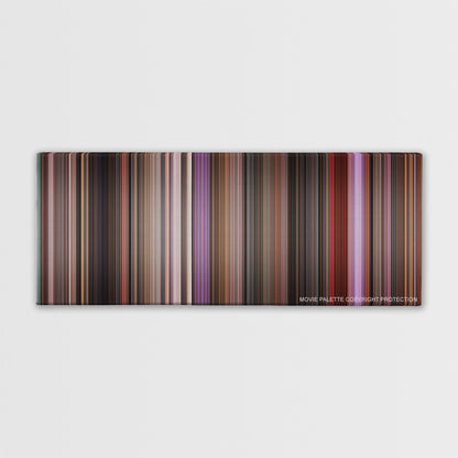 Singin' in the Rain color palette canvas print: thousands of thin vertical stripes of color