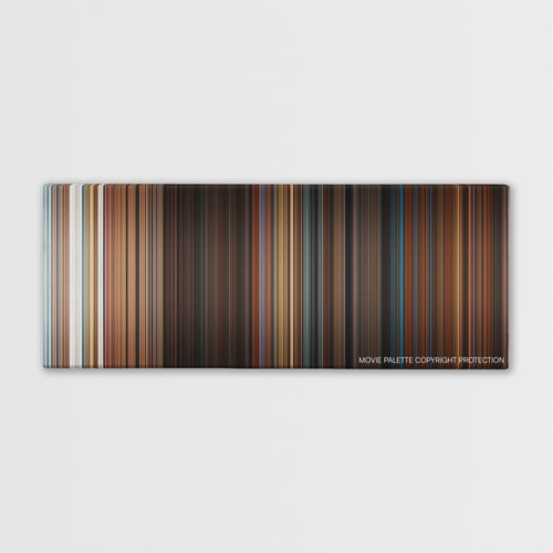 The Poseidon Adventure color palette canvas print: thousands of thin vertical stripes of color